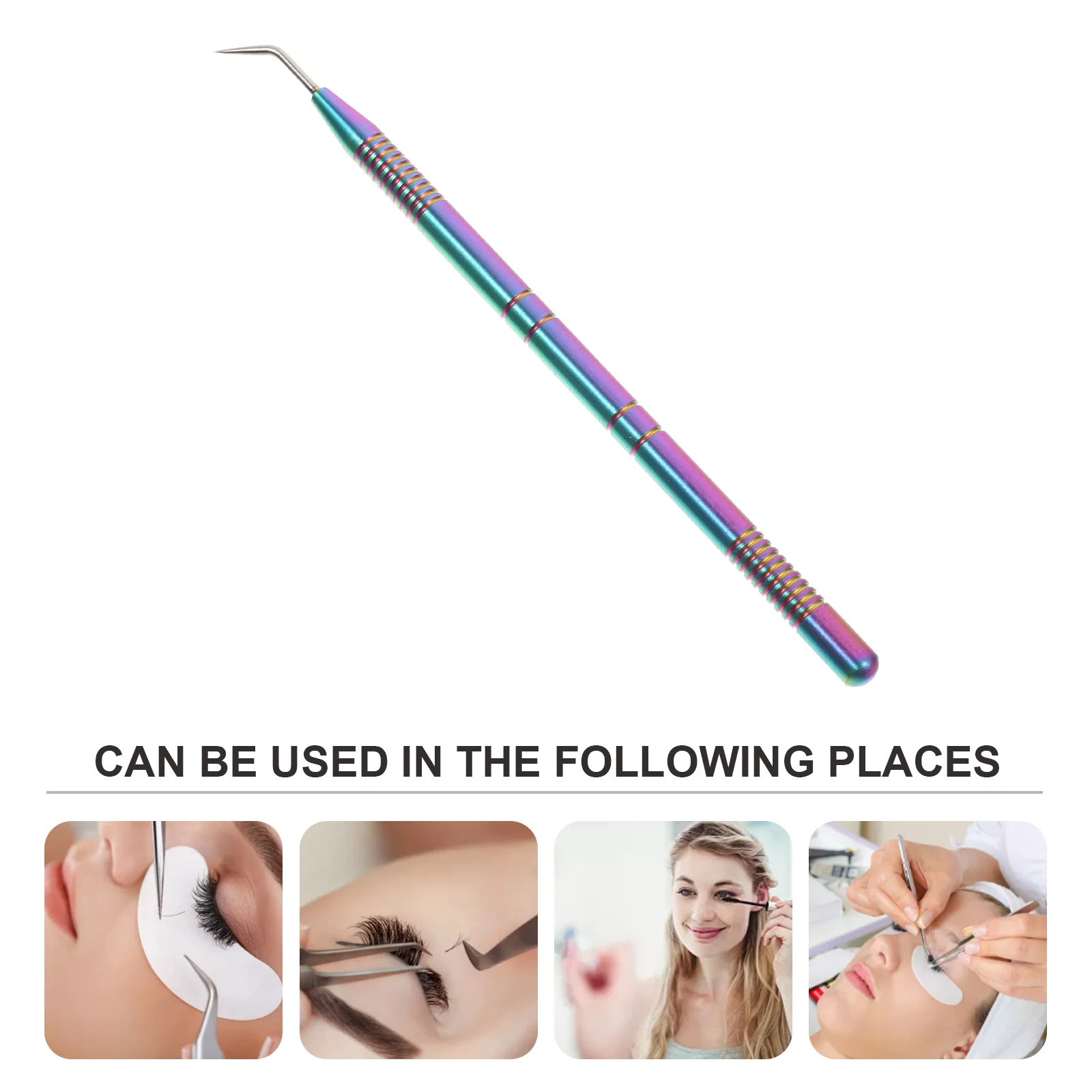 

Eyelash Stick Lash Separator Tool Eyelash Lift Tool Stainless Steel Ergonomic Handle Tinting Extension Beauty Supplies