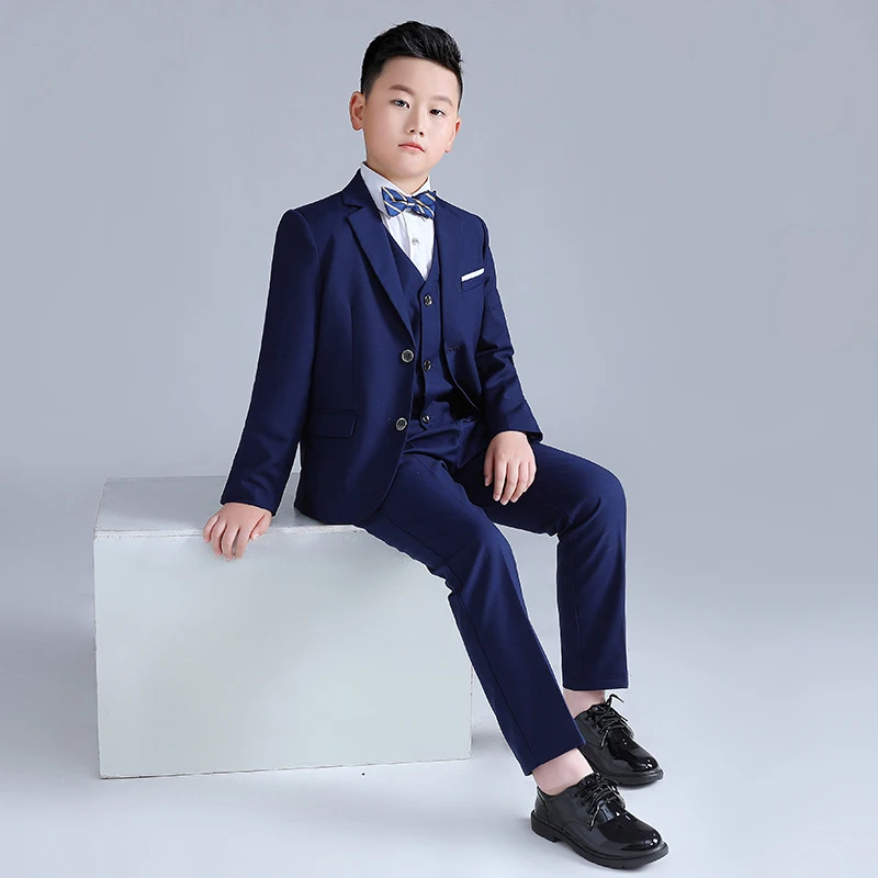 

Child formal attire increase fat boy suit Optional jacket, pants, vest, tie, shirt 120-180cm party Swallowtail kid