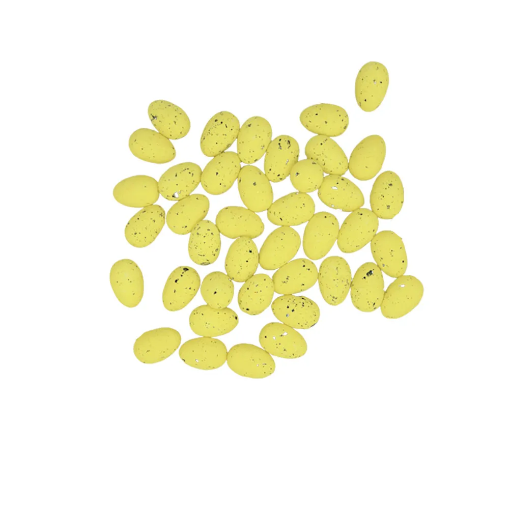 100Pcs Simulation Pigeon Eggs Light Yellow Safe Non Toxic Creative Fake Carrier Pigeon Decor Hatch Control Egg Production