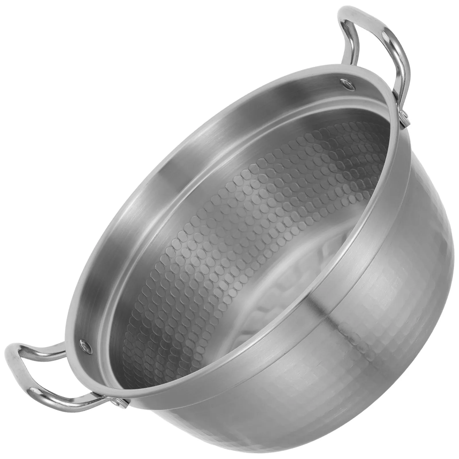 2.1 Quart Stainless Steel Induction Soup Pot Dual Handle Design for Ramen Korean Noodles Broth Simmering Multi Functional Stew