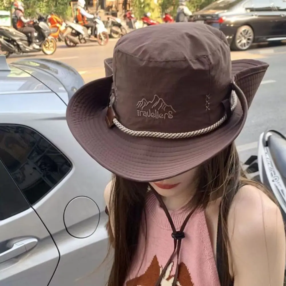High Quality Wide Brim Sunshade Hat Summer UV Protection Sunscreen Cap Cotton Foldable Casual Cap Hats & Caps
