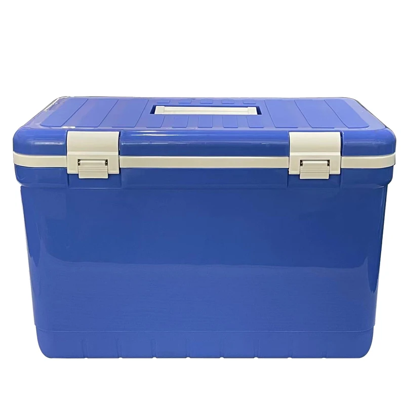 40L insulating food grade material American box Plastic ice cooler box for camping Blue party Blue fishing