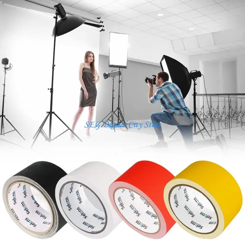 

U75B 50MMX10M Professional Matte Gaffer Tape Photography Stage Floor Weatherproof
