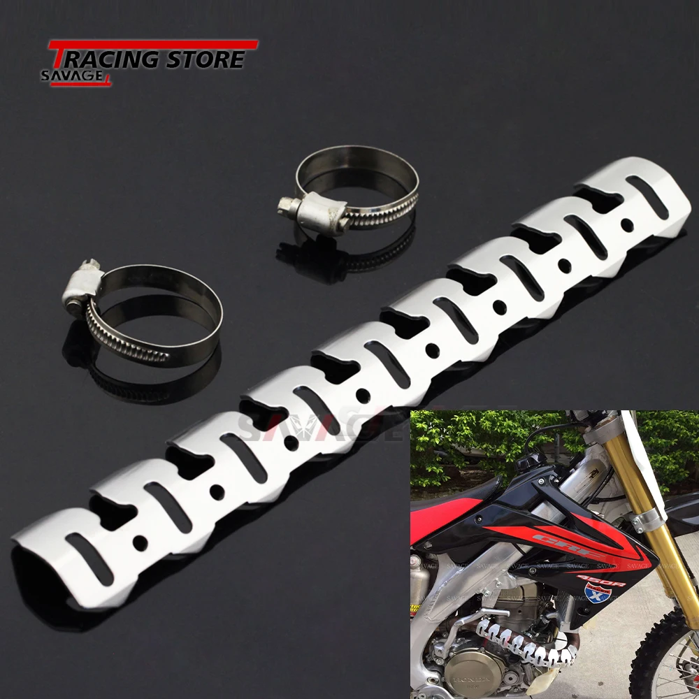 

For HONDA CRF450X CRF450R Front Manifolds Protection Shield CRF 250X 250R 250L 2017 2018 2019 Motorcycle Heat Exhaust Protector