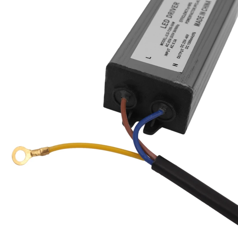 N75R-2X 50W LED Driver Waterproof IP67 Power Supply High Power Adapter + 50W LED Chip Bulb Energy Saving For DIY Daylight