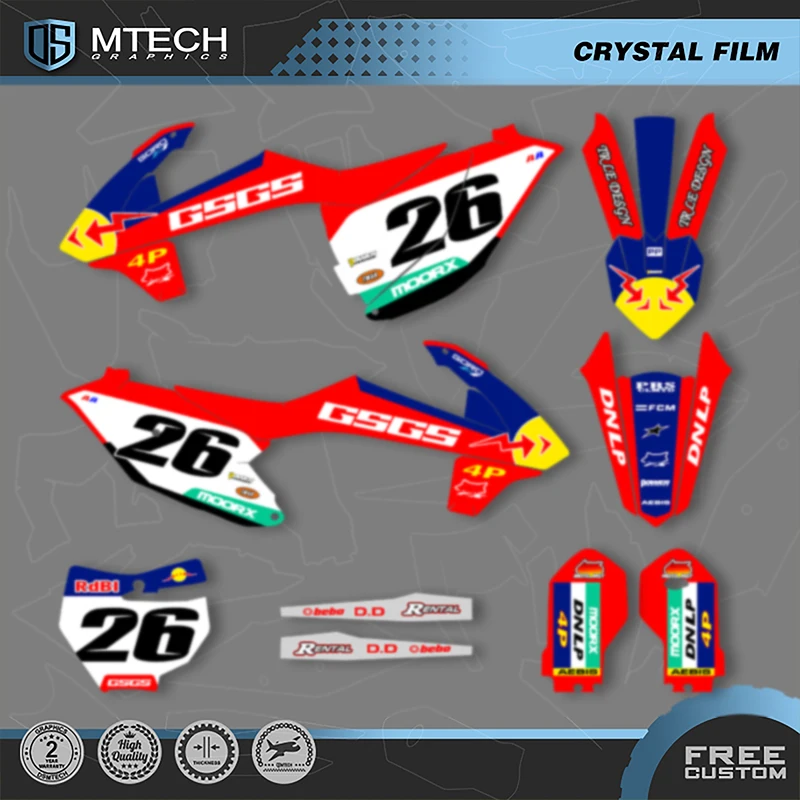 

DSMTECH MOTO New Style Custom Team Graphics Decal Sticker Kit For GASGAS MC85 2021 2022 001