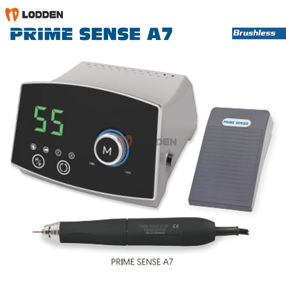 

240 Вт стоматологический бесщеточный микромотор, скорость 55000 об/мин, Prime Sense A7, сильный микромотор, двигатель BLDC, оборудование для полировки ювелирных изделий для ногтей