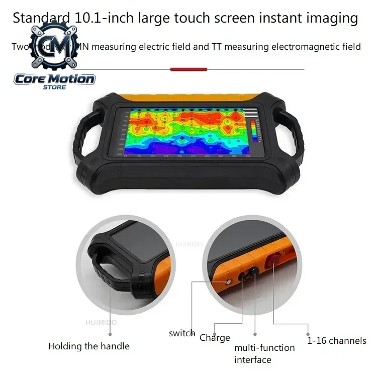 16-channel 2D/3D Automatic Graphical Resistivity Meter for Groundwater Prospecting and Geophysical Water Prospecting 2024