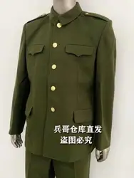 Chinese Uniform Winter Thick Men Wool Suit Green 87S Incldue Pants Officer