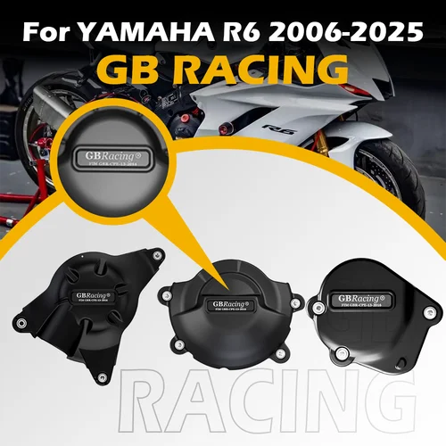 Funda protectora de cubierta de motor de motocicletas para GB Racing para YAMAHA R6 2006-2025 protectores de cubiertas de motor