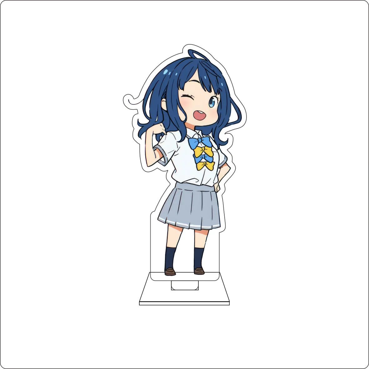 10CM Anime Makeine: Too Many Losing Heroines! Cosplay Cute Acrylic Figure Stand Plate Anna Yanami Ornaments Gifts view 4