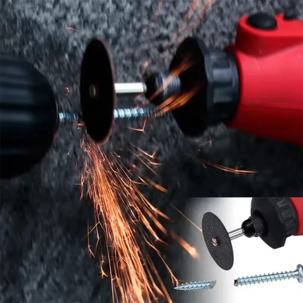 22pcs 32mm Mini Abrasive Cutting Disc Fiberglass Reinforced Cutting Wheel With Mandrels For Dremel Metal Cutting Rotary Tool