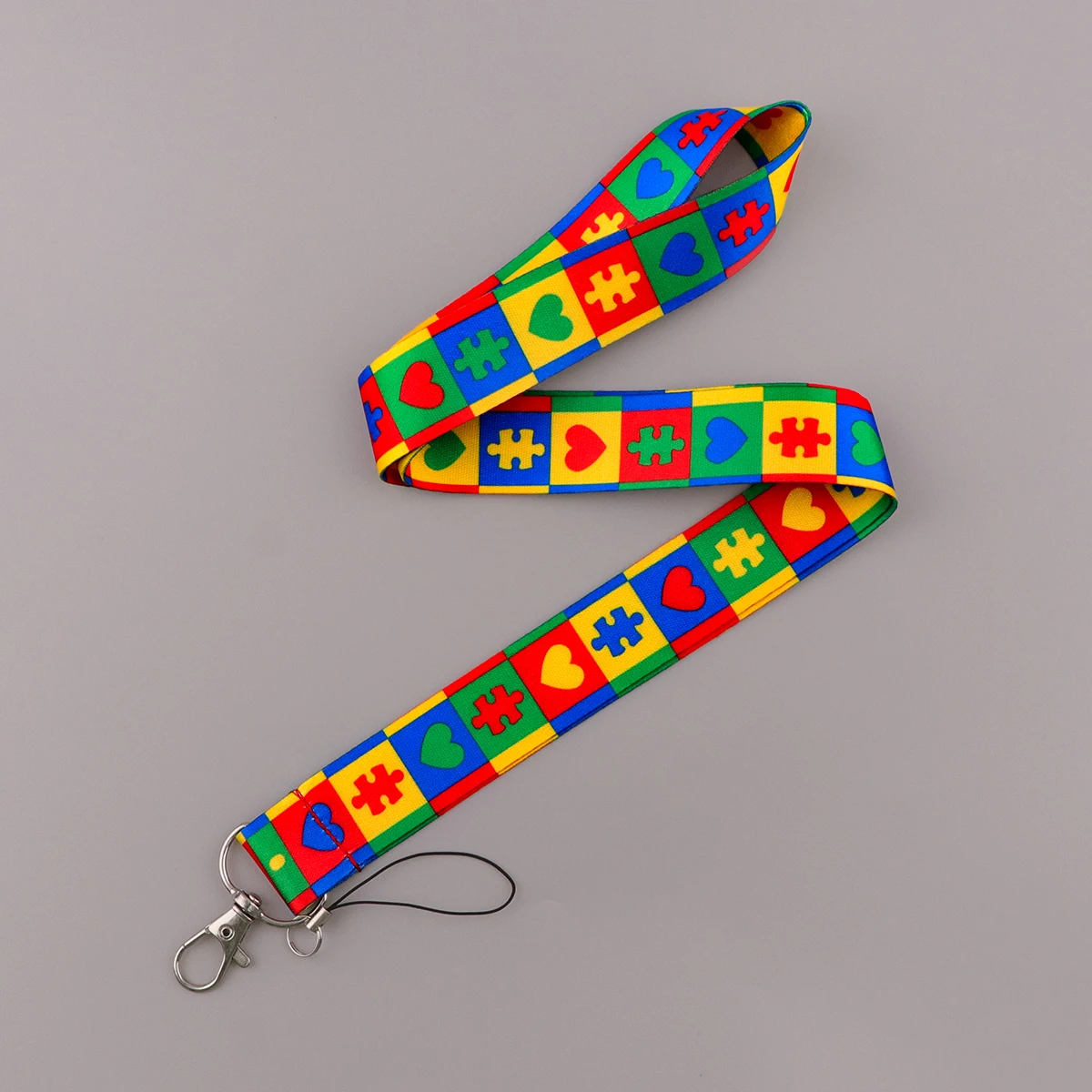 자폐증 퍼즐 레인보우 넥 스트랩 매는 밧줄 키 체인 배 - Neck Hanging Phone Holder 리뷰 및 가격
