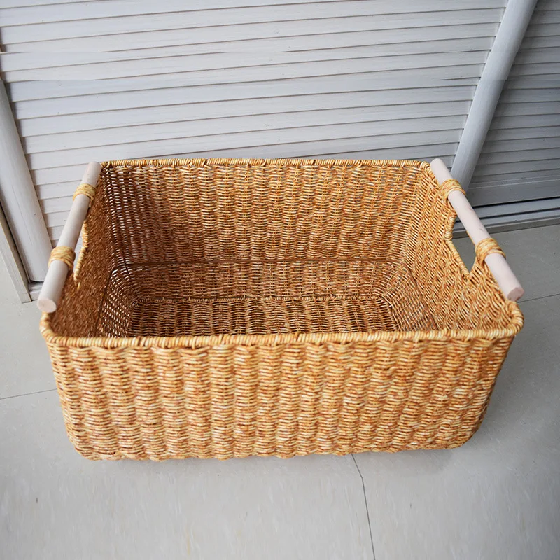 

Большая корзина для белья для дома, органайзер для одежды в спальне, простой скандинавский стиль, ручная работа