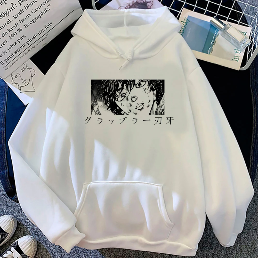 Baki Hanma hoodies women japanese long sleeve top sweatshirts female 90s clothing