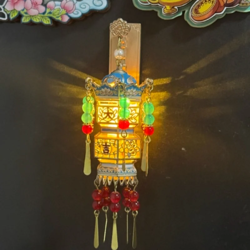 جراند جيدي فانوس مغناطيس الثلاجة متحف بكين متوهجة السياحة الصينية اللعب والهوايات عمل الشكل الرسوم المتحركة مشتق #3