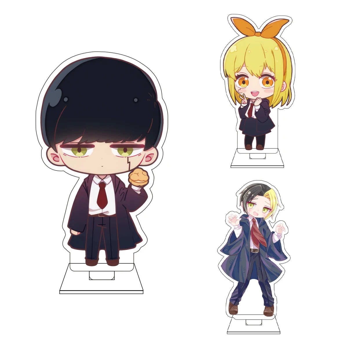 Figura de acrílico de 10 cm de Anime Mashle: Magic and Muscles, soporte de exhibición, adornos de Lance, Crown, Mash y Burnedead, regalos