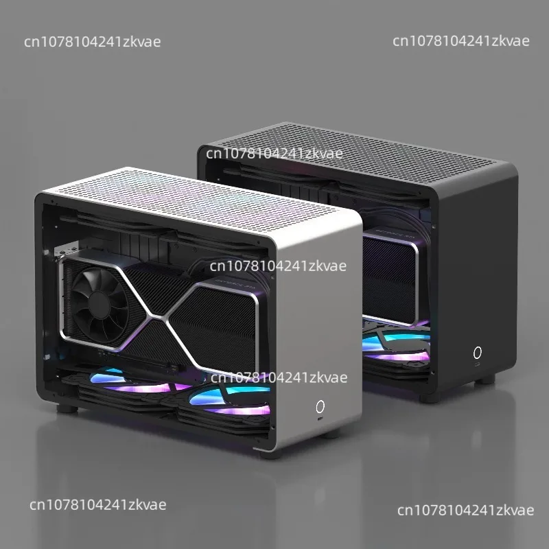 G1‑Pro Aluminum A4 ITX Case Transparent PC Chassis Support SFX240 Water‑Cooling