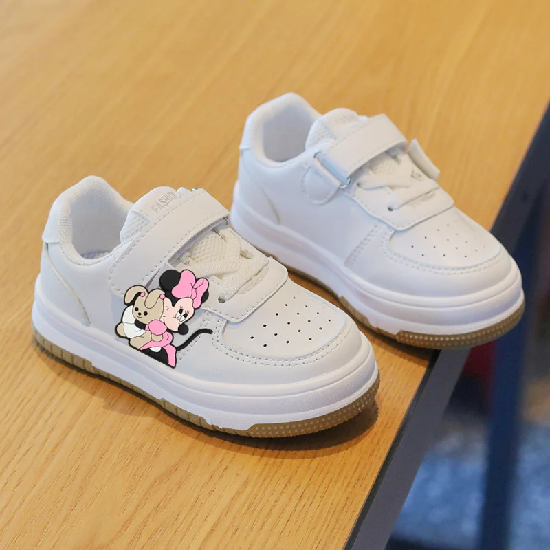 

Детские кроссовки с Микки Маусом, весенне-осенняя обувь на липучке для девочек, повседневная обувь для мальчиков, обувь для малышей Campus Disney