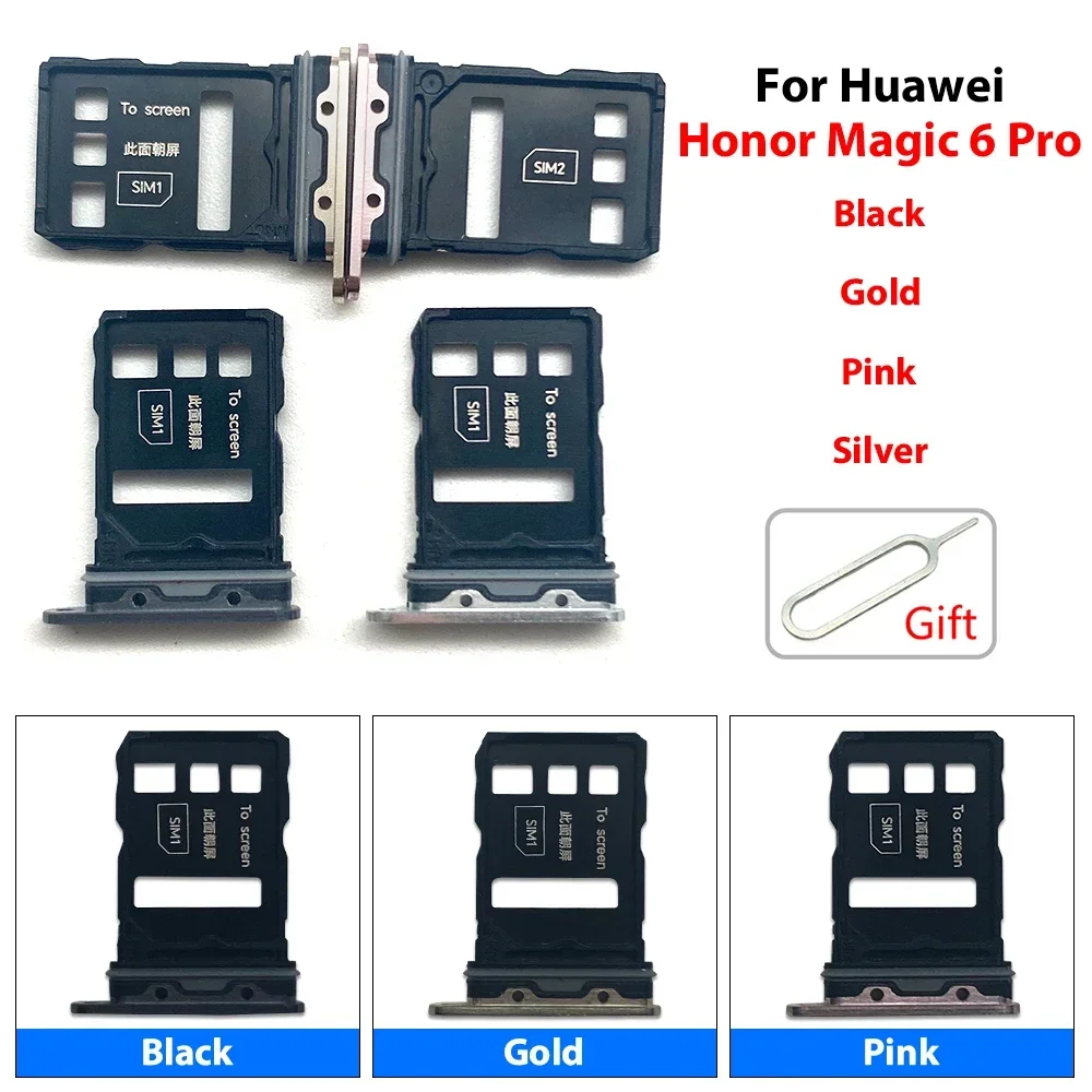 For Huawei Honor Magic  6 6 Lite 6 Pro SIM Card Tray Slot Holder Adapter Accessories