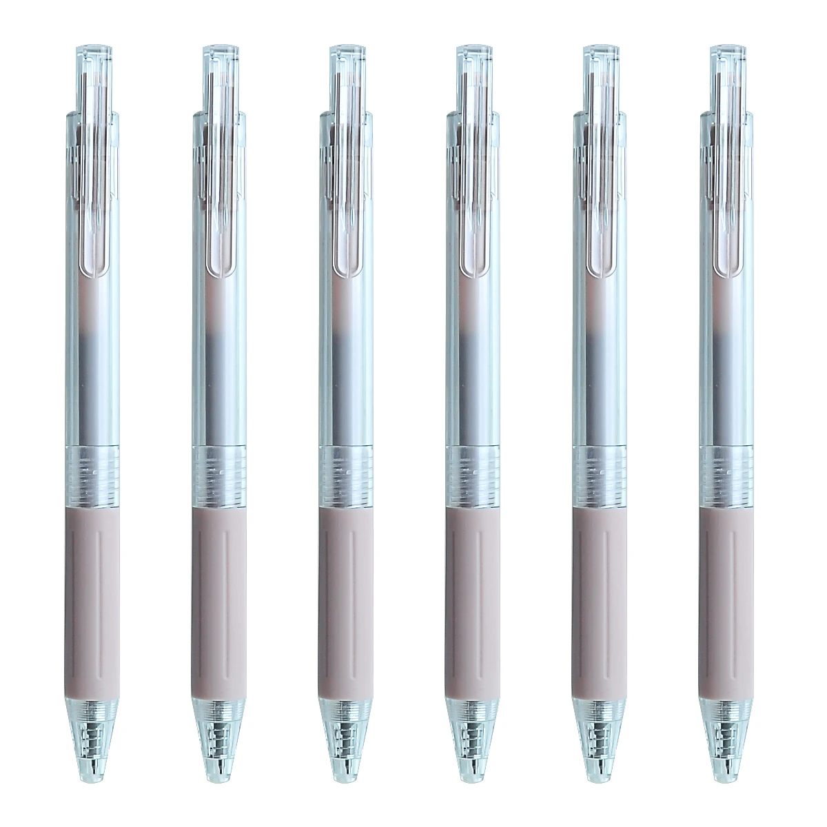 

3/6/12pcs pink refill Automatic Push-on 0.5mmnib Write smoothly Office ballpoint pen Back-to-school season