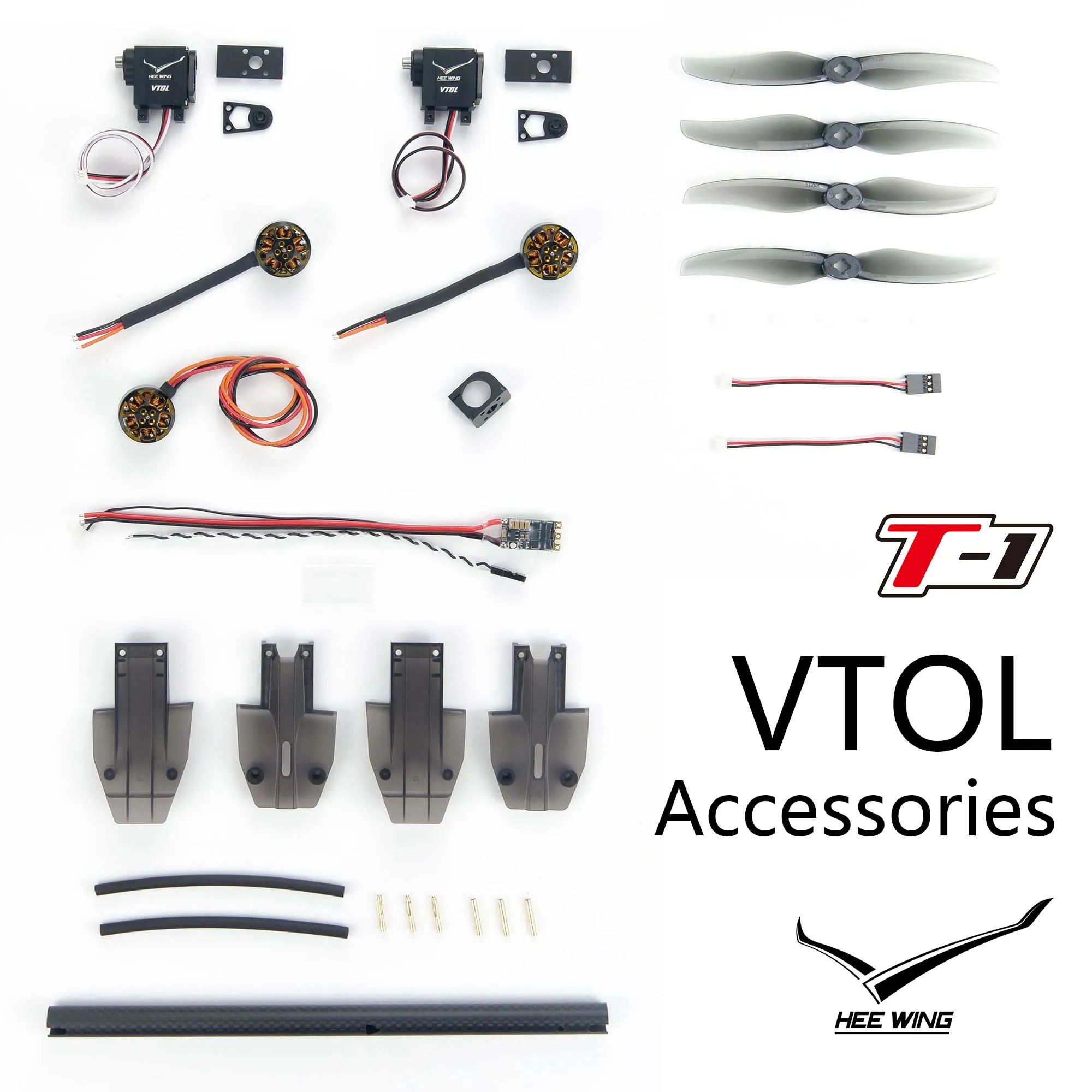 VTOL HEEWING/HEE WING Ranger T1-PNP VTOL Accessories Tilting Servo Rear Motor Mount FX-25A 5126 Propeller