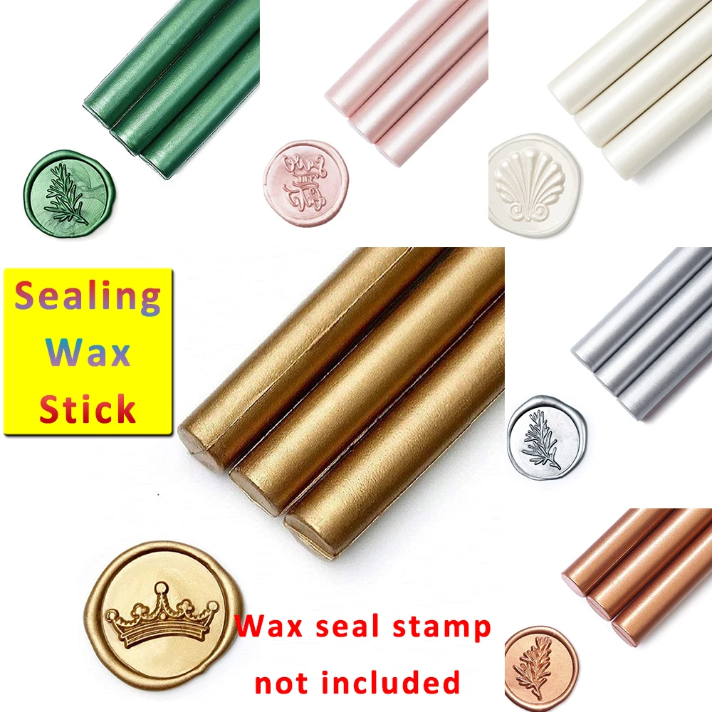 

8pcs/set Gun Shape Sealing Wax Sticks for Wedding Invitations Cards Envelopes Snail Mails Wine Package Christmas Gift Wrap