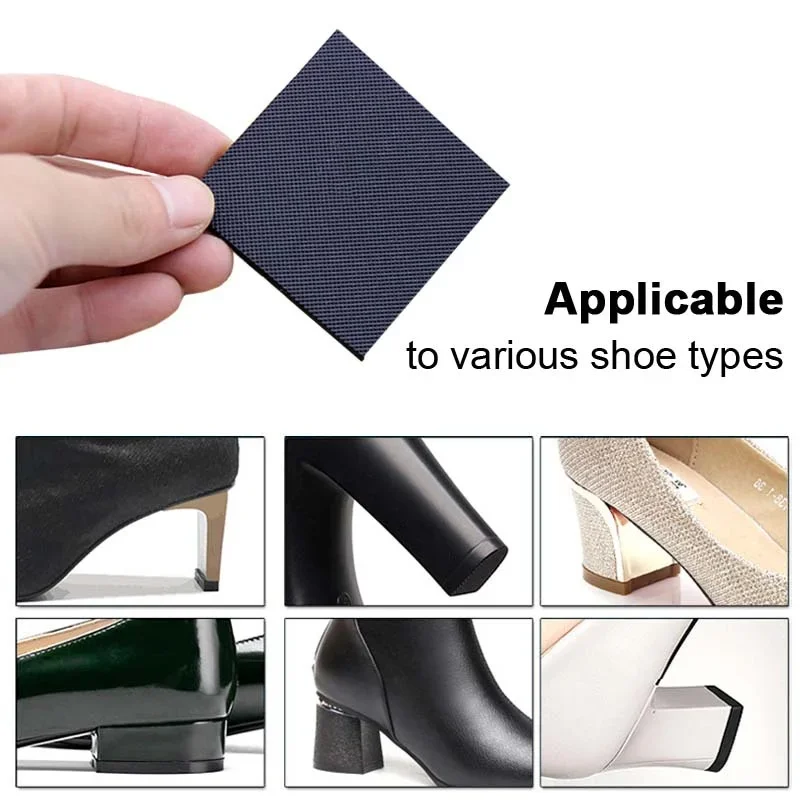Heels Sole Protector for Shoes Sandals Outsole Rubber Anti Slip Repair Replacement Soles Cushion Wear-resistant Protection Patch