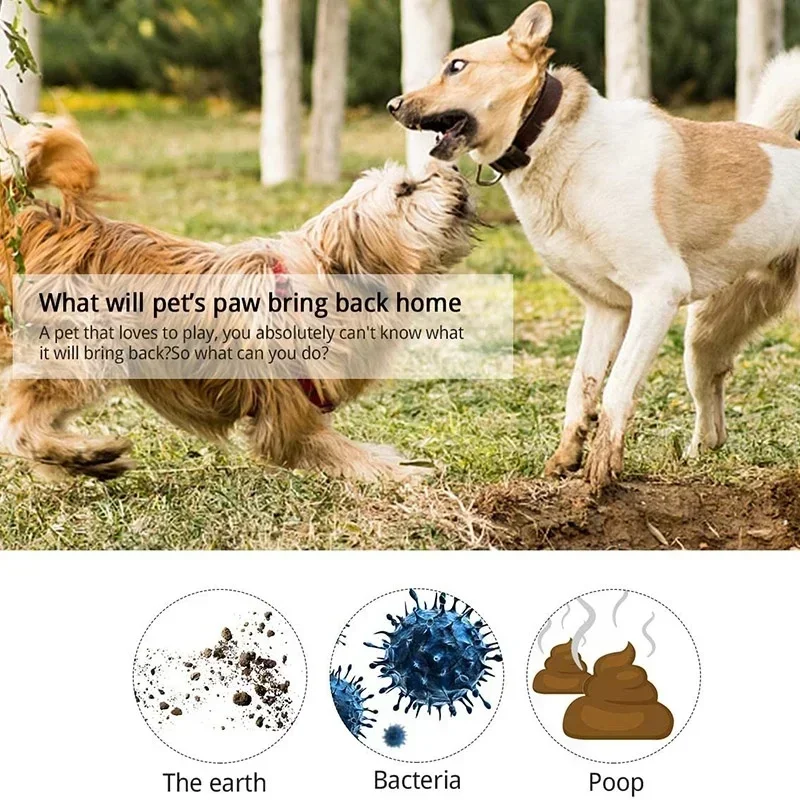 Durable Soft Silicone Pet Paw Cleaner Cup Portable Dog Cat Foot Washer Grooming Cleaning Cup Puppy Paw Washing Tool Pet Supplies