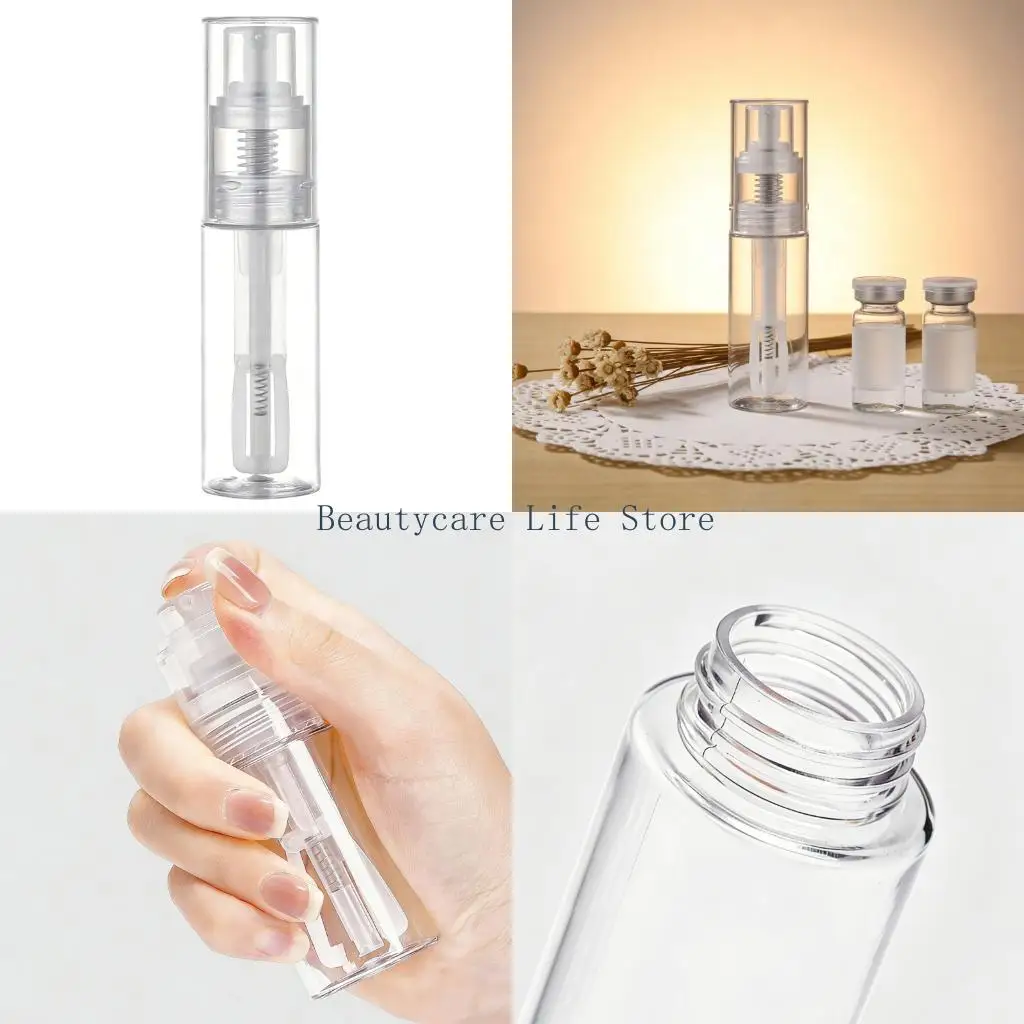 

652C Small Plastic Powder Sprays Bottle For Perfume And Essential Oils With Tight Seal