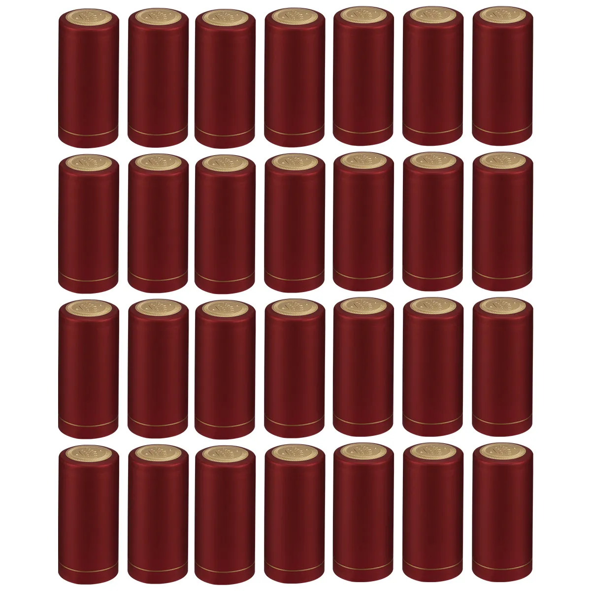 50Pcs Wine Bottle Heat Shrink Capsules 30Mm Fit Red Wine Bottles Tight Seal Preservation Caps for Home Winemaking Eco Plastic