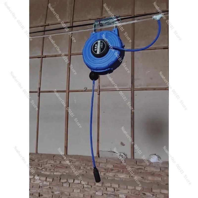 

Пневматическая катушка для шланга Air Drum PU8*5 10м, автоматическая выдвижная, телескопическая, для пневматических трубок из полиуретана, с функцией намотки