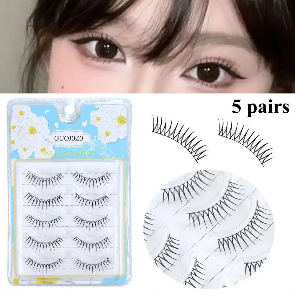 

Natural Cross U-shaped Dense Lash Extension Comic Eye Decor Eye Makeup Supplies Reusable Cosmetics Sweet False Eyelashes