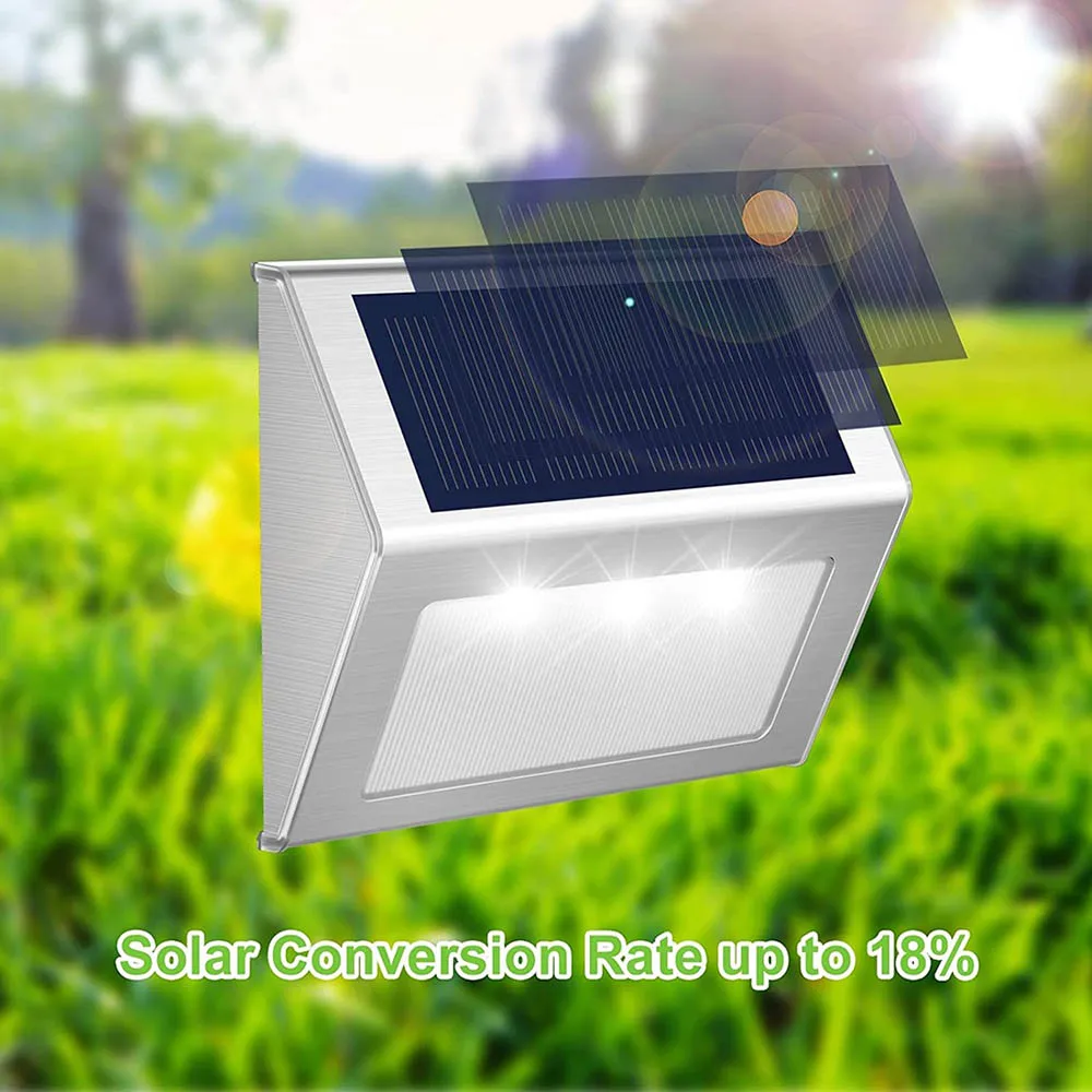 Solar Lights Outdoor for Deck Waterproof Solar Garden Lights Decorative Outside Lamp for Walkway Fence Post Backyard Step