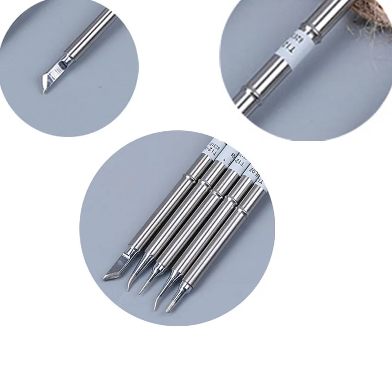 1PC High Strength Hardness T12-BC2 / T12-J02 / T12-JL02 / T12-KR / T12-ILS Soldering Iron Tips For Soldering Rework Station