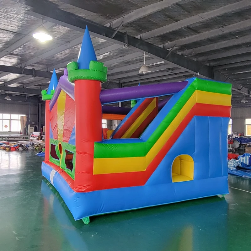 Multicolor Popular Design Inflatable Bounce House Castle Indoor/Outdoor PVC Kids Inflatable Trampoline Jump House