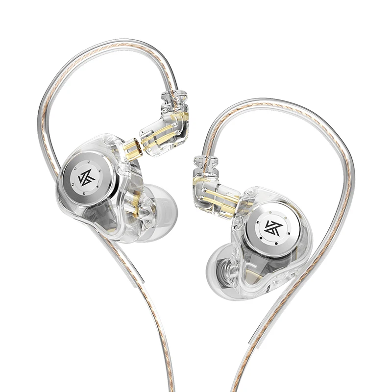 Auriculares intrauditivos KZ-EDX PRO, estéreo, DJ, Hi-Fi, graves, micrófono HIFI, tapones para los oídos, altavoces con Cable que reducen el ruido y