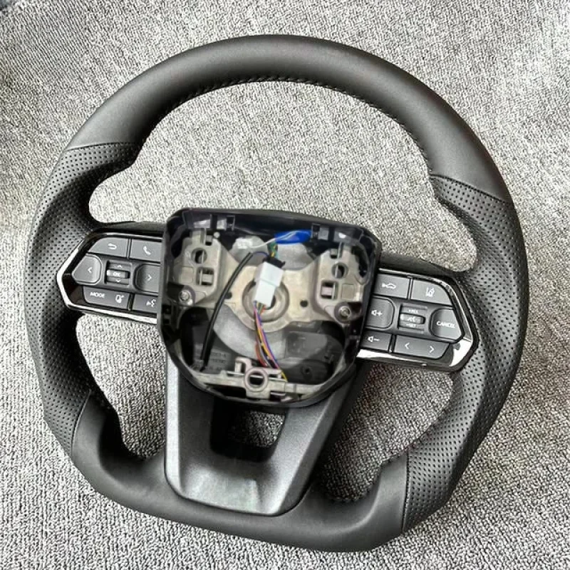 For Toyota Leather Sport Steering Wheel Fit Land Cruiser 120 150 200 300 LC200 LC300 FJ120 FJ150 LC70 Fortuner 4 Runner Alphard view 4