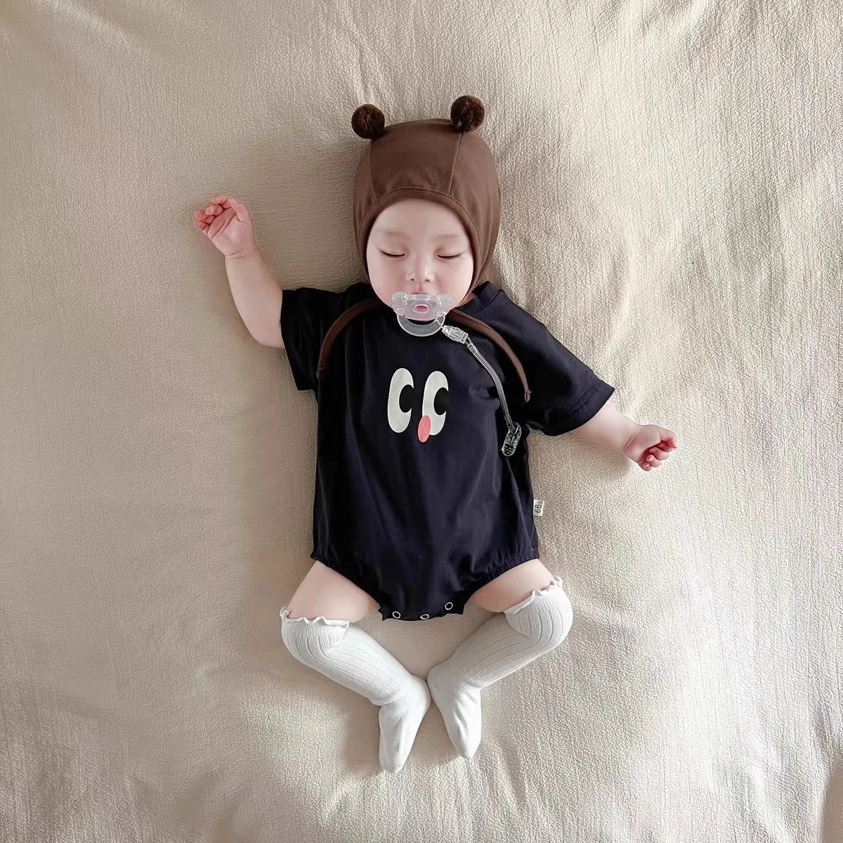 مصاصة ناعمة للغاية للطفل من 0 إلى 6 أشهر ، قطعة أثرية للنوم لحديثي الولادة من 0 إلى 3 أشهر #4