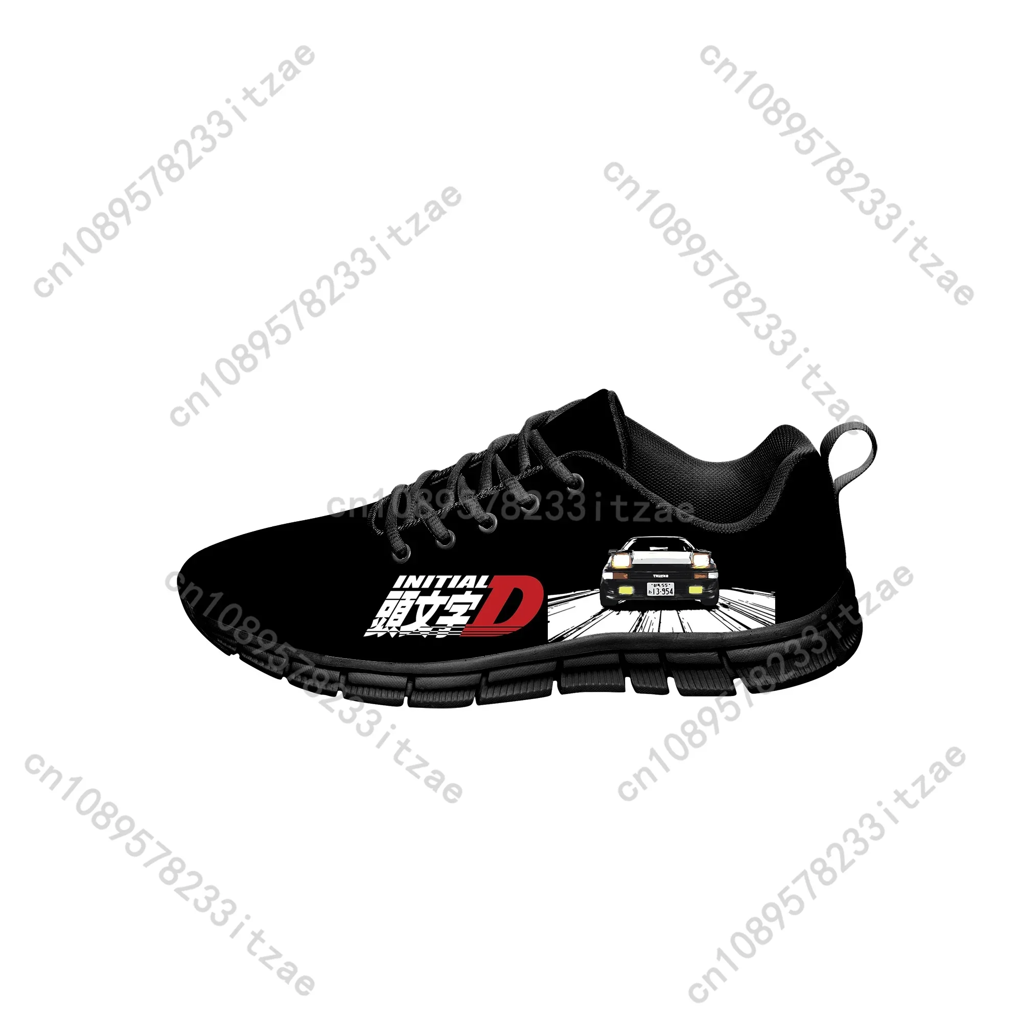 

Japanese Anime Initial D Sports Shoes Mens Womens Teenager Sneakers Custom High Quality Couple Black Casual Shoe