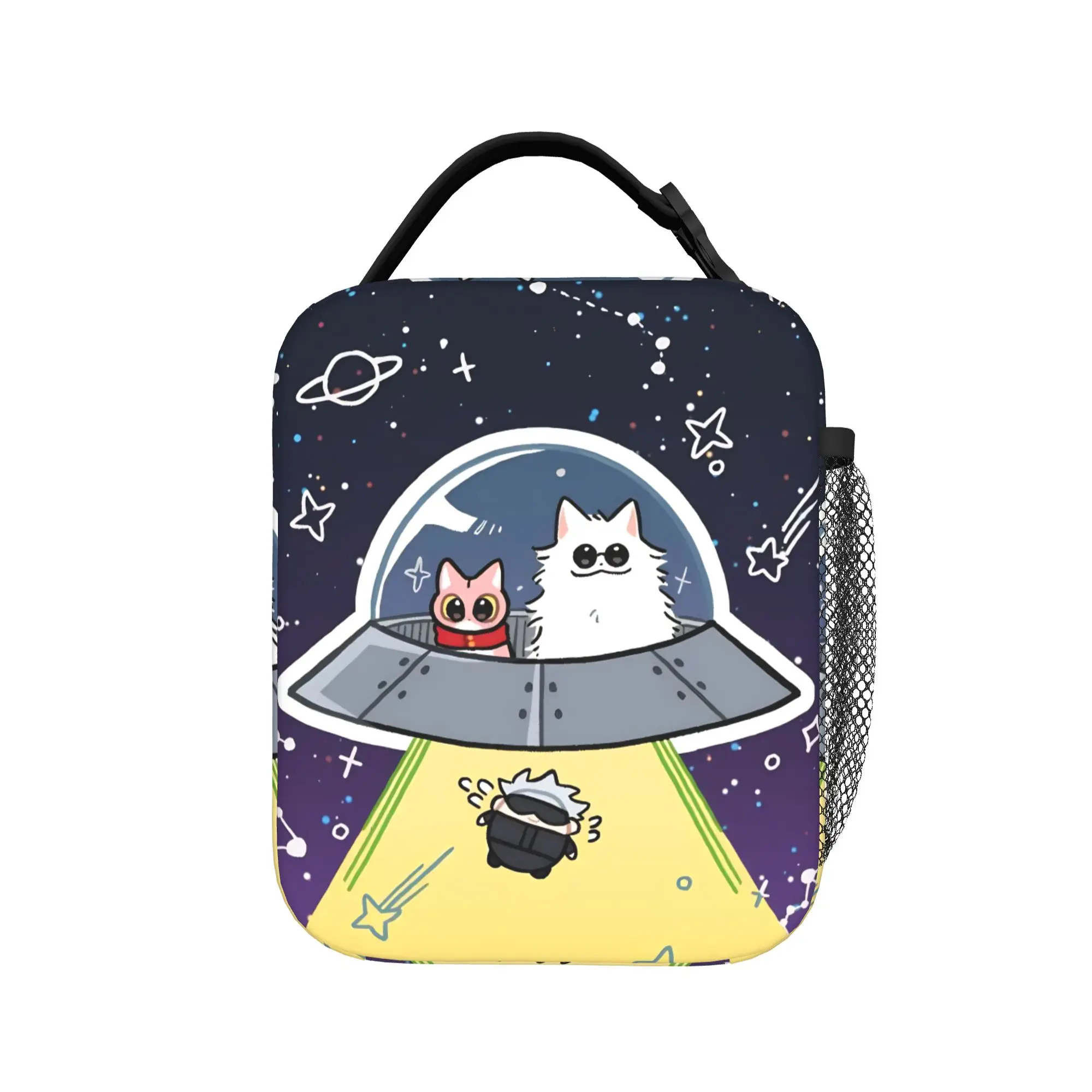 Gojo Satoru Anime Thermal Insulated Lunch Bag for Picnic  Reusable Food Bag Cooler Thermal Lunch Boxes