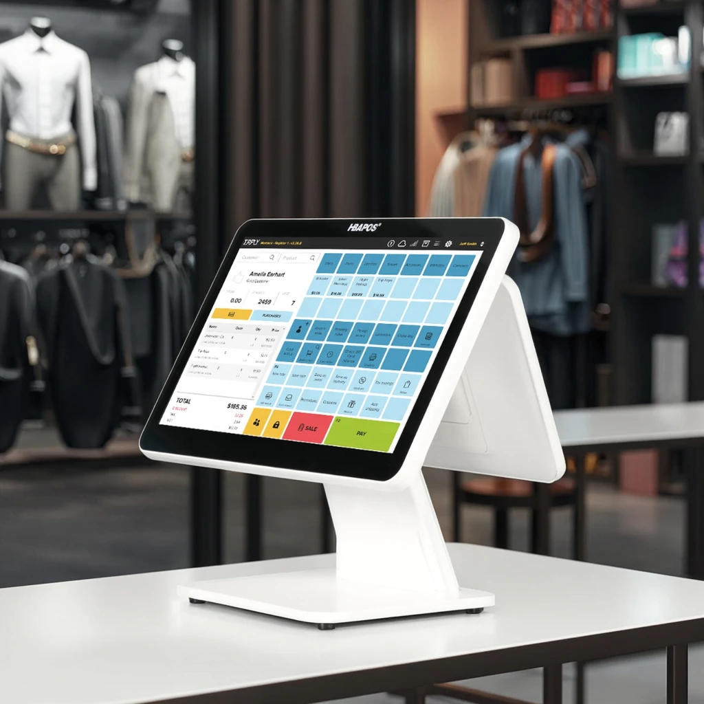 ATV&UTVWholesale All in One Dual Screen Pos Hardware for windows Pos Machine Dual Screen Intel I5