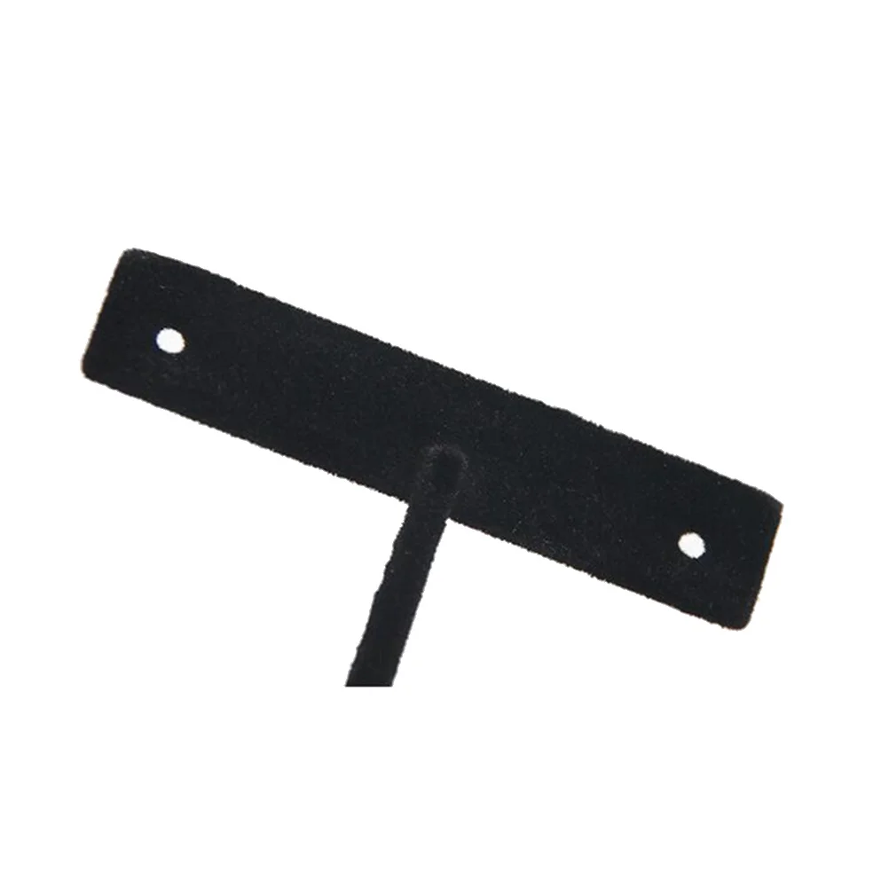 

2 шт. подставка для сережек, черная Т-образная флокированная подставка для ювелирных изделий, органайзер для серег, колец, часов, держатель для дисплея, без пыли