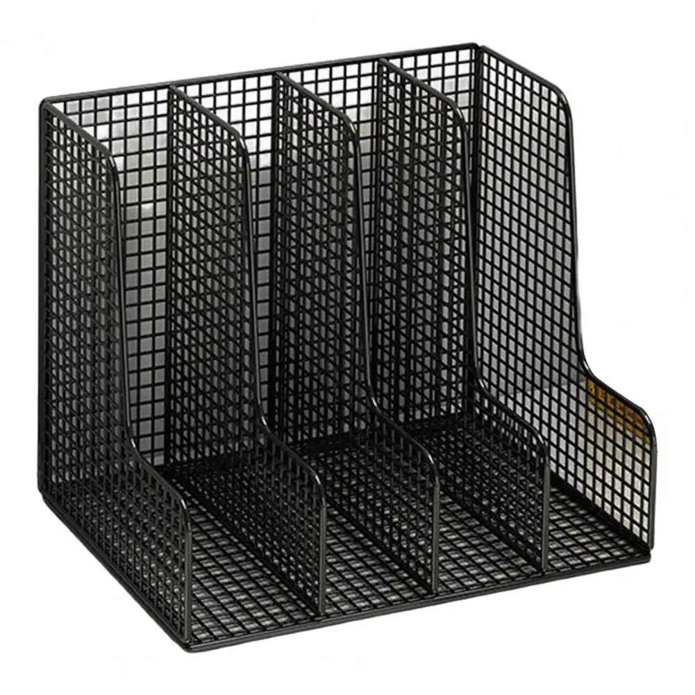 Desktop Organization Heavy-duty Use Stand Up File Sorter Metal Rack Home Supply