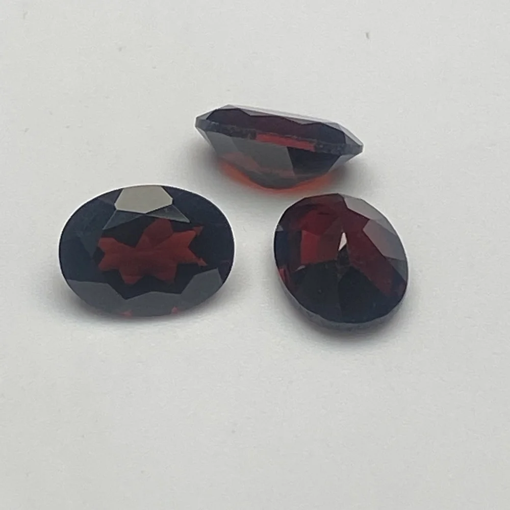 

Pirmiana New Oval Shape 3x5mm-6x8mm Natural Garnet Loose Gemstone for Jewelry Ring Earrings Bracelet Making Diyjewelry