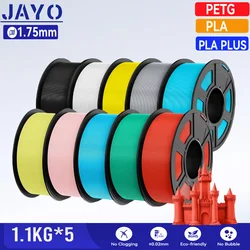 JAYO 5,5KG 3D PLA/PETG/PLA PLUS Printer Filament 1.75mm 100% No Bubble non-toxic PLA 3D Printing Material for 3D Printer&3D Pen