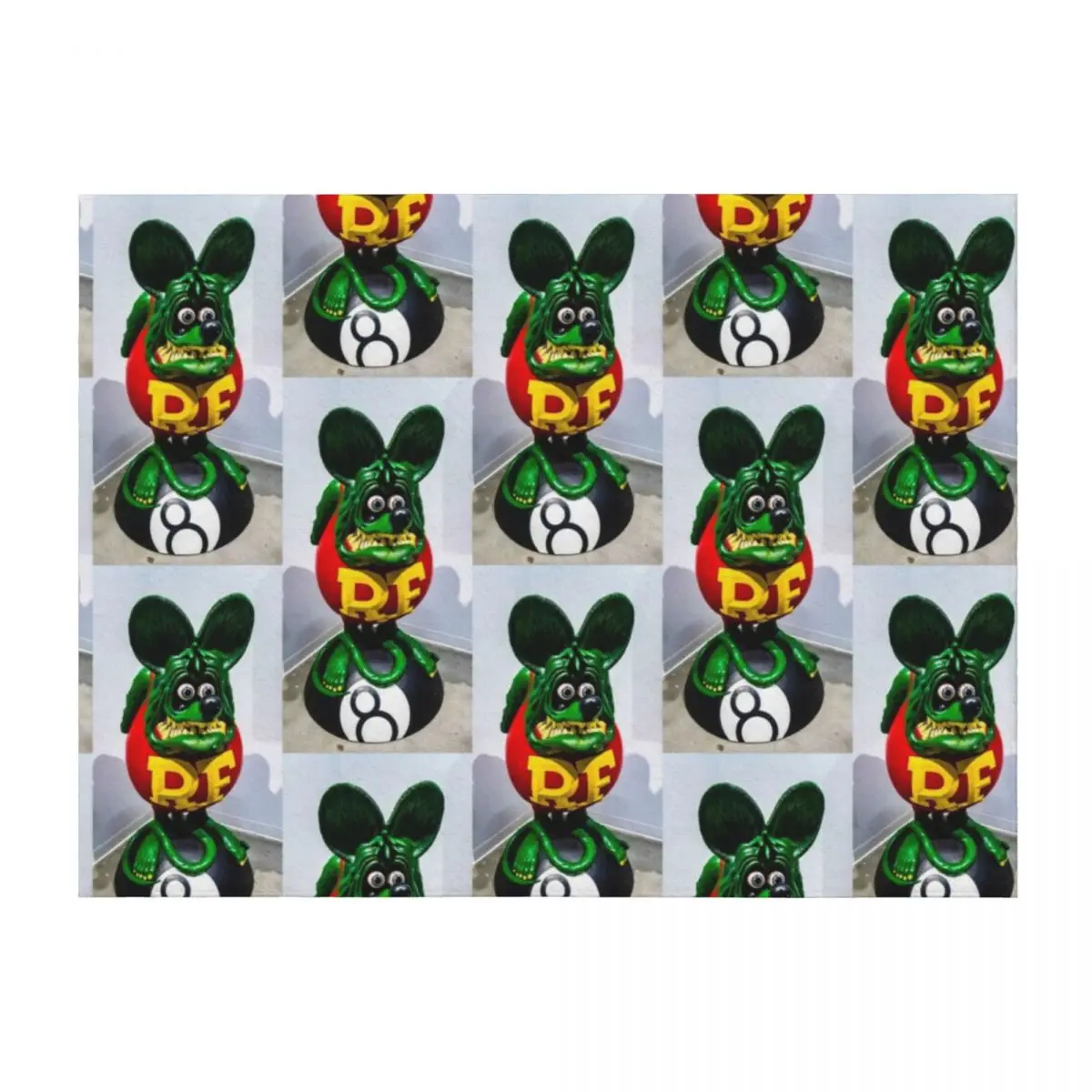 

Rat Fink Throw Blanket Retros Multi-Purpose Soft Plaid Furry Blankets