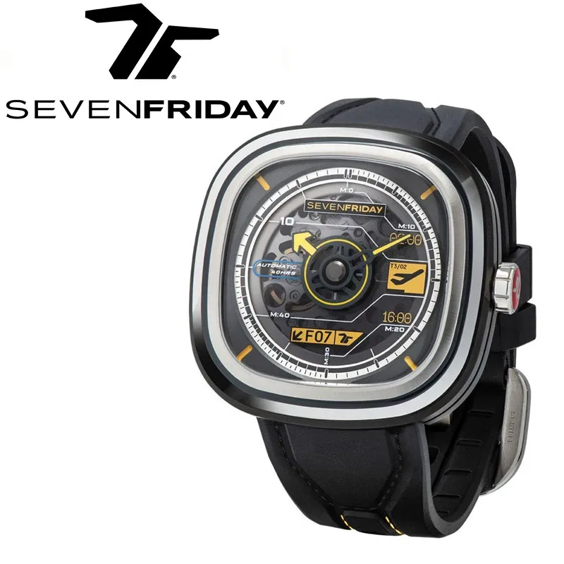 SEVENFRIDAY watch T3/02 men\'s fully automatic mechanical watch T series waterproof fashion men\'s watch luxury brand mature men