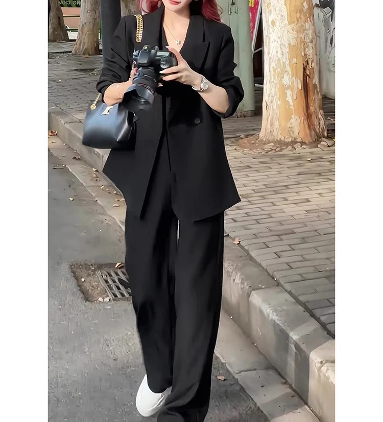 Fashion Women's Business Suit Three-Piece Office Casual Jacket Jacket Jacket Sleeveless Vest Pants Suit