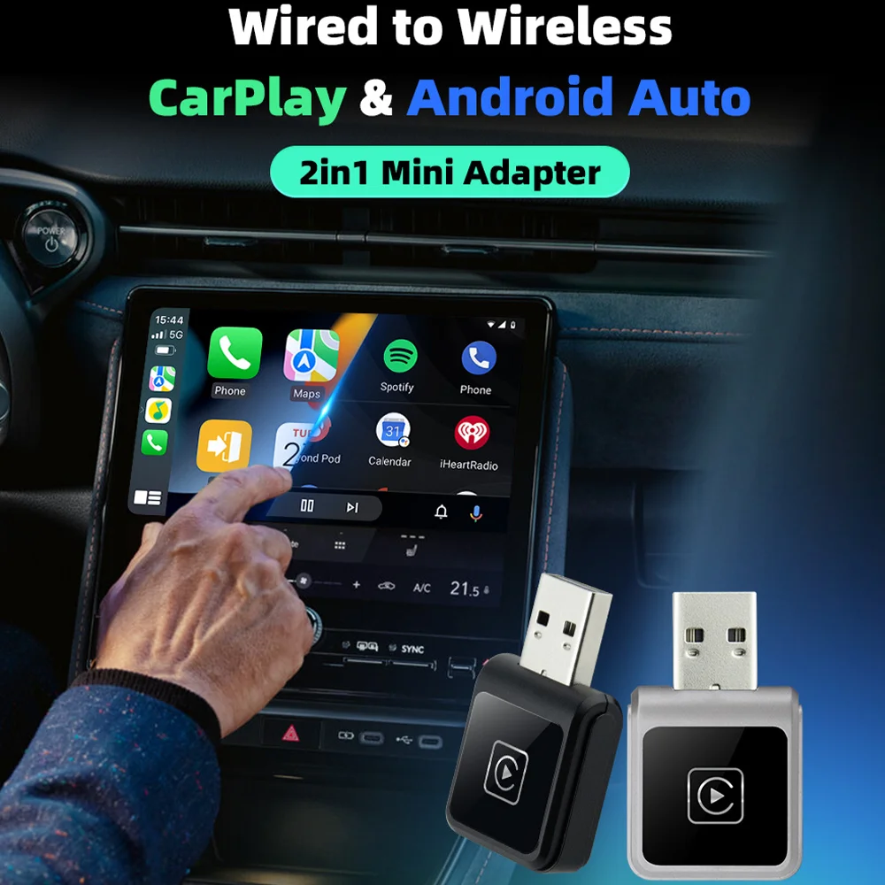 

Новый беспроводной адаптер CarPlay Android Auto USB Dongle Smart Mini Box Plug And Play Универсальный для VW Toyota Nissan Honda Ford Benz